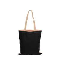 Сумка для шопинга «Twin» двухцветная из хлопка, 180 г/м2