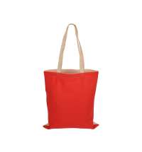 Сумка для шопинга «Twin» двухцветная из хлопка, 180 г/м2