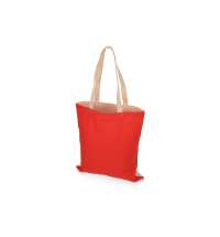 Сумка для шопинга &laquo;Twin&raquo; двухцветная из хлопка, 180 г/м2