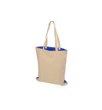 Сумка для шопинга «Twin» двухцветная из хлопка, 180 г/м2