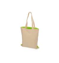 Сумка для шопинга «Twin» двухцветная из хлопка, 180 г/м2