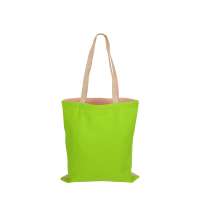 Сумка для шопинга «Twin» двухцветная из хлопка, 180 г/м2