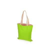 Сумка для шопинга «Twin» двухцветная из хлопка, 180 г/м2