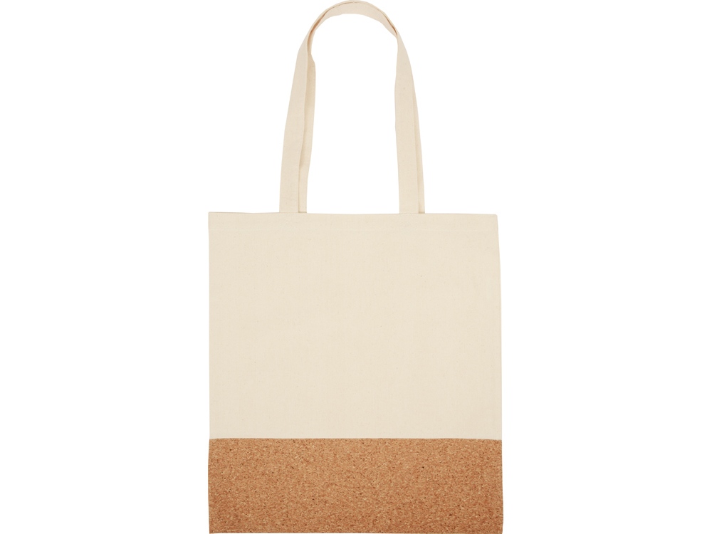 Сумка для шопинга &laquo;Corky&raquo; хлопковая со вставкой из пробки, 170 г/м2