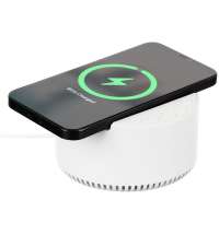 Bluetooth-колонка с беспроводной зарядкой relaxTime, белая