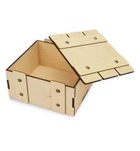 Деревянная подарочная коробка с крышкой «Ларчик»