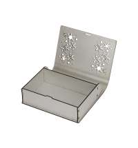 Деревянная коробка с резной крышкой «Книга», М