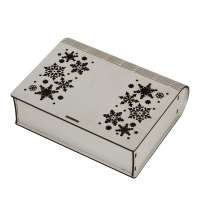 Деревянная коробка с резной крышкой «Книга», М