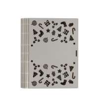 Деревянная коробка с резной крышкой «Книга», L