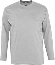 Футболка с длинным рукавом MONARCH 150, серый меланж