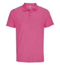 Рубашка поло унисекс Pitcher, розовая (ribbon pink)