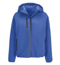 Куртка софтшелл с капюшоном женская Falcon Women, ярко-синяя (royal)