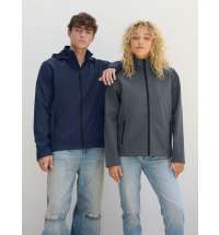 Куртка софтшелл с капюшоном мужская Race Men, темно-синяя