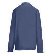 Рубашка поло унисекс с длинным рукавом Pacific LSL, синяя (джинс)