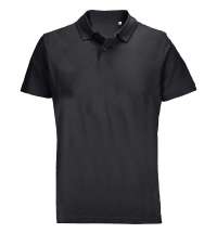 Рубашка поло унисекс Pulse, черная