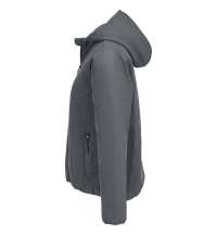 Куртка софтшелл с капюшоном женская Falcon Women, темно-серая