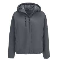 Куртка софтшелл с капюшоном женская Falcon Women, темно-серая