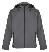 Куртка софтшелл с капюшоном мужская Race Men, темно-серая