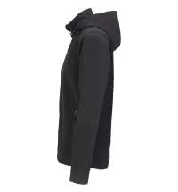 Куртка софтшелл с капюшоном мужская Race Men, черная