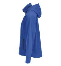 Куртка софтшелл с капюшоном женская Race Women, ярко-синяя (royal)