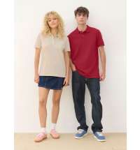 Рубашка поло унисекс Pacific, красная (бургунди)