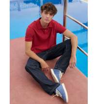 Рубашка поло унисекс Pacific, красная (бургунди)