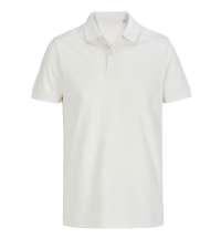 Рубашка поло унисекс Pacific, молочно-белая
