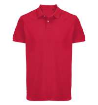 Рубашка поло унисекс Pacific, красная