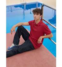 Рубашка поло унисекс Pacific, красная