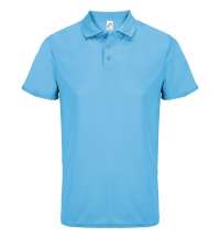 Рубашка поло унисекс Pitcher, ярко-бирюзовая