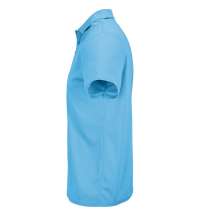 Рубашка поло унисекс Pitcher, ярко-бирюзовая