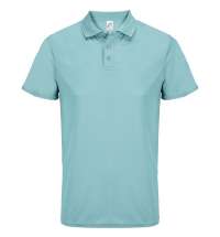 Рубашка поло унисекс Pitcher, голубая (морская волна)