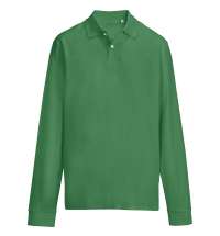 Рубашка поло унисекс с длинным рукавом Pacific LSL, ярко-зеленая
