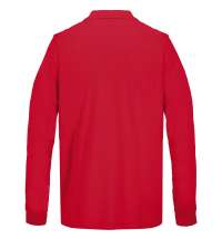 Рубашка поло унисекс с длинным рукавом Pacific LSL, красная