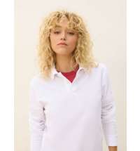 Рубашка поло унисекс с длинным рукавом Pacific LSL, белая