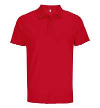 Рубашка поло унисекс Pitcher, красная