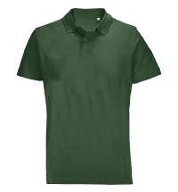 Рубашка поло унисекс Pulse, темно-зеленая