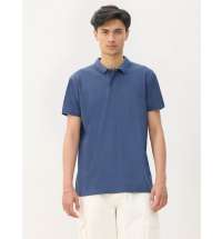Рубашка поло унисекс Pulse, синяя (джинс)