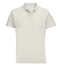 Рубашка поло унисекс Pulse, молочно-белая