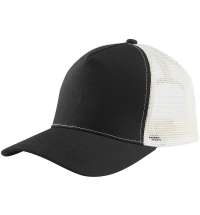 Бейсболка Blink, черная с молочно-белым