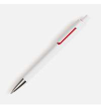 Ручка шариковая Dominanta, белая с красным
