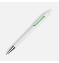 Ручка шариковая Dominanta, белая с зеленым