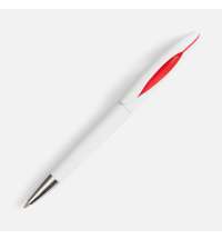 Ручка шариковая Nave, белая с красным