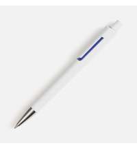 Ручка шариковая Dominanta, белая с темно-синим
