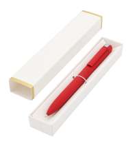 Ручка Espada в коробке Cradle белой с позолотой, красный