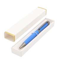 Ручка Senator в коробке Cradle белой с позолотой, синяя