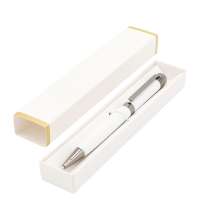 Ручка Senator в коробке Cradle белой с позолотой, белая