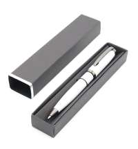 Ручка Betty в коробке Cradle чёрной с серебристым, белая