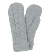 Варежки Heat Trick, серебристо-серый меланж