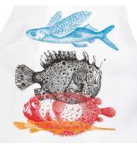 Фартук «Морские обитатели», белый